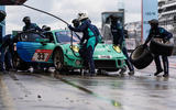 99 porsche 911 gt3 r falken front quarter pit stop