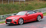 Bentley Continental GTC PHEV spy nurburgring left side