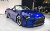 Lexus LC500 convertible front three quarters