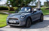 Mini Cooper Convertible front quarter tracking