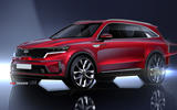 2020 Kia Sorento official render - front