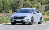 Skoda Octavia vRS spyshots front closer