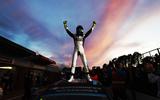 Colin Turkington celebrates victory in the 2019 BTCC title fight