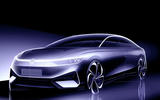 Volkswagen ID Aero design sketch static front