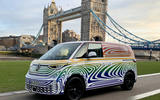 VW ID Buzz camo teaser London Feb 2022