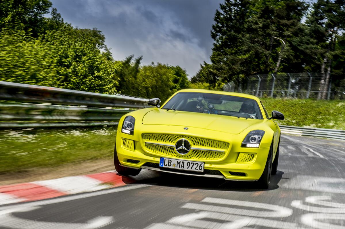 Mercedes SLS AMG Electric Drive smashes Nürburgring electric lap record