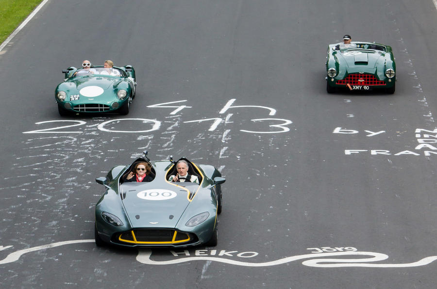 Over 100 Aston Martin cars took part