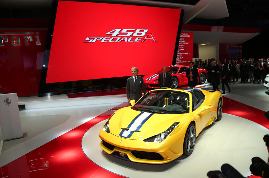 New Ferrari 458 Speciale A revealed at the Paris motor show