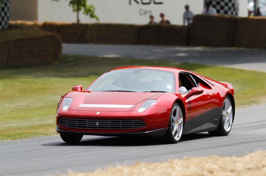 Eric Clapton displays one-off Ferrari SP12 EC at Goodwood