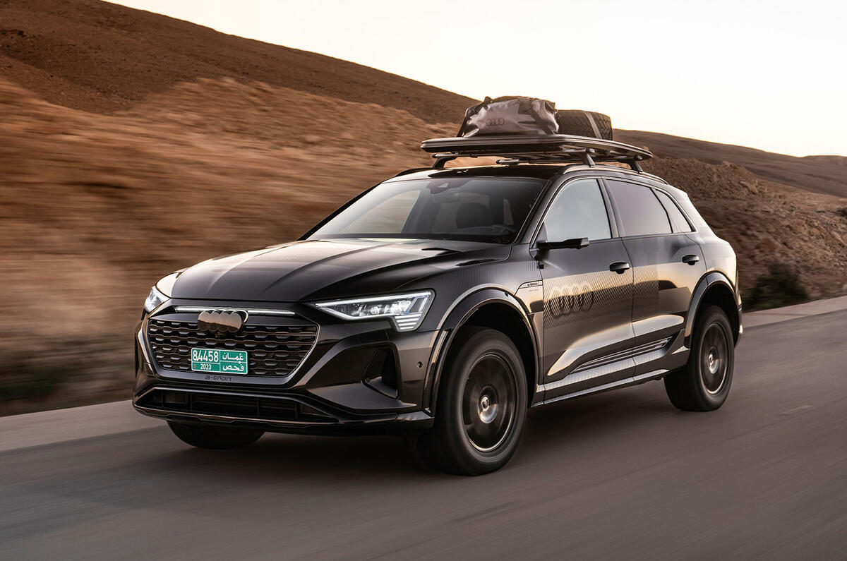 audi q8 dakar review 2023 01 tracking front