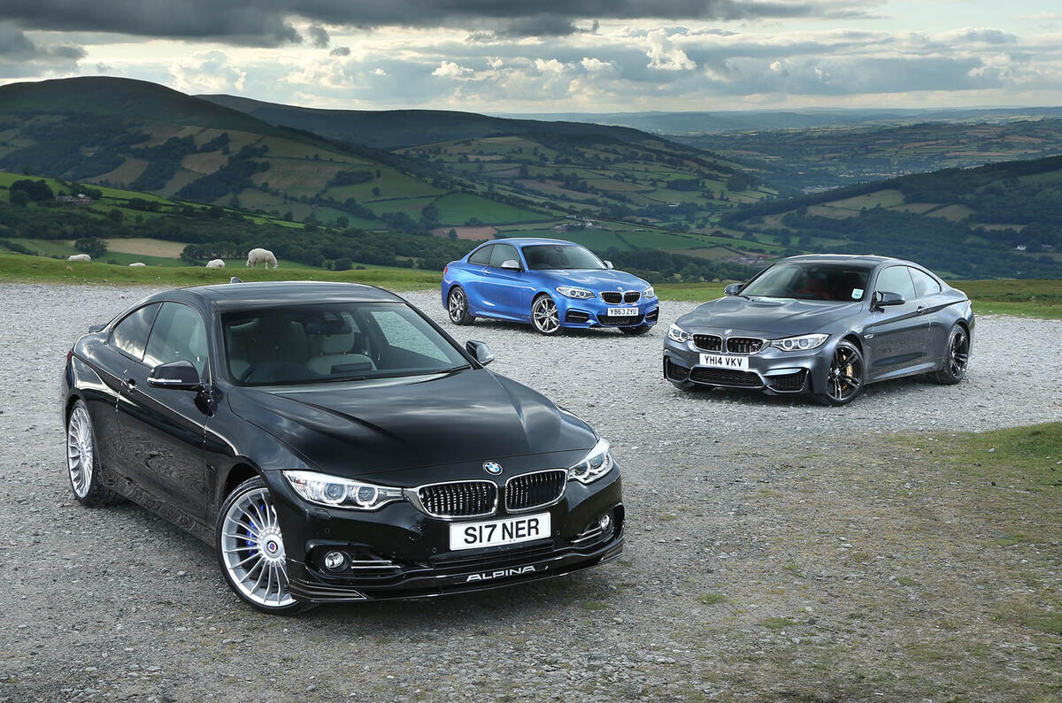 Comparison: BMW M4 versus M235i versus Alpina B4 Biturbo