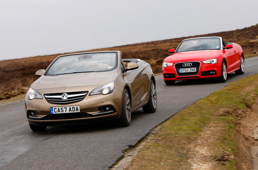 Top down, looking up - Vauxhall Cascada versus Audi A5