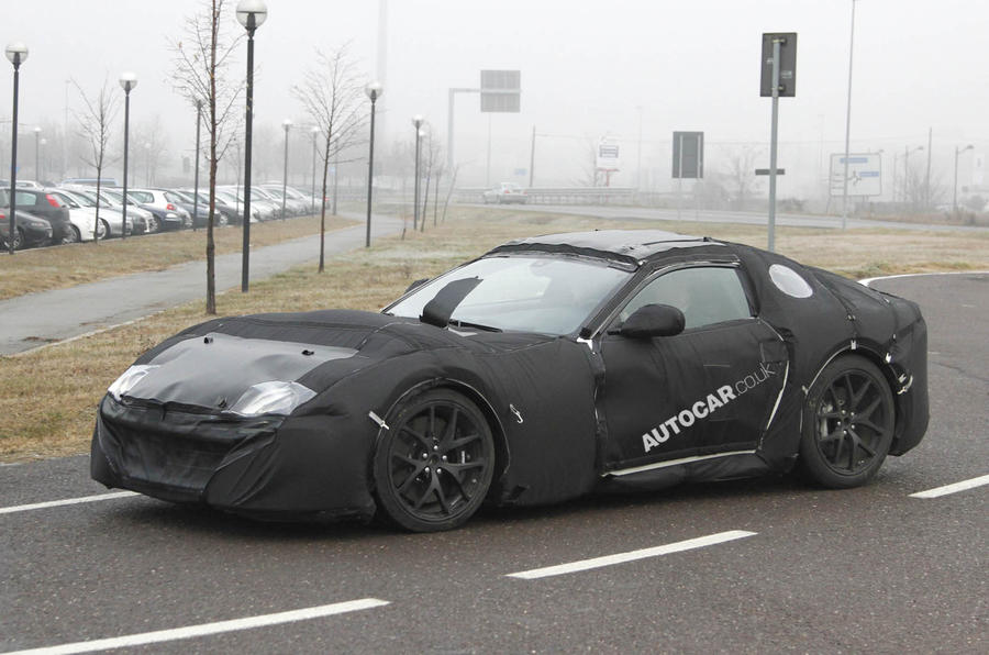 Next Ferrari 599 spied testing