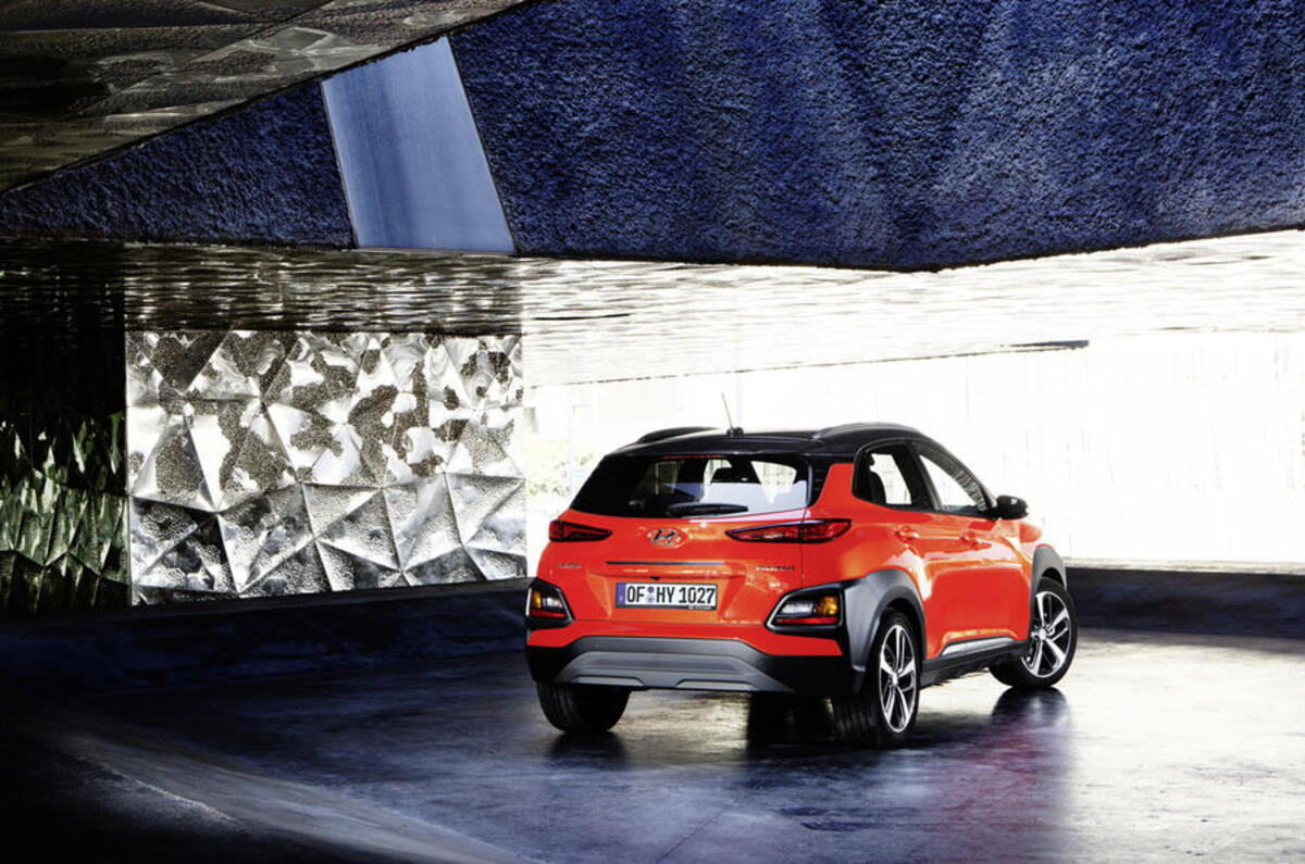 Hyundai kona rear quarter