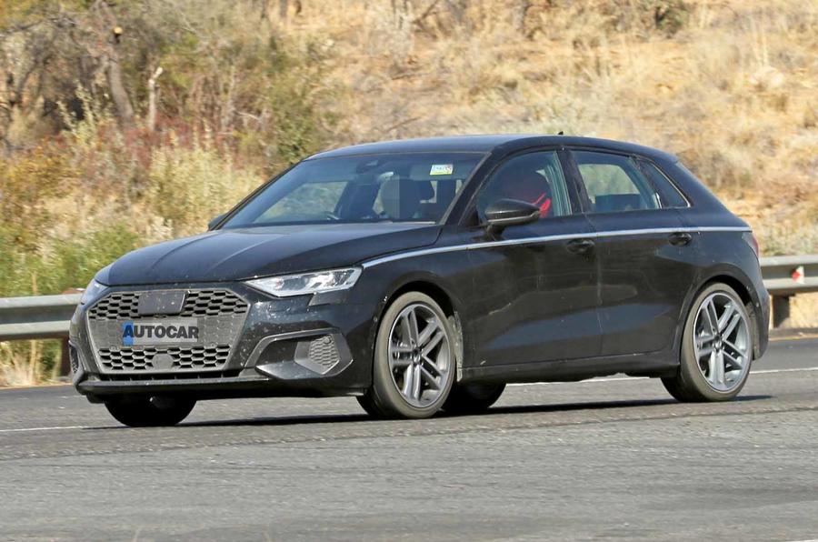 Audi A3 2020 spyshots undisguised