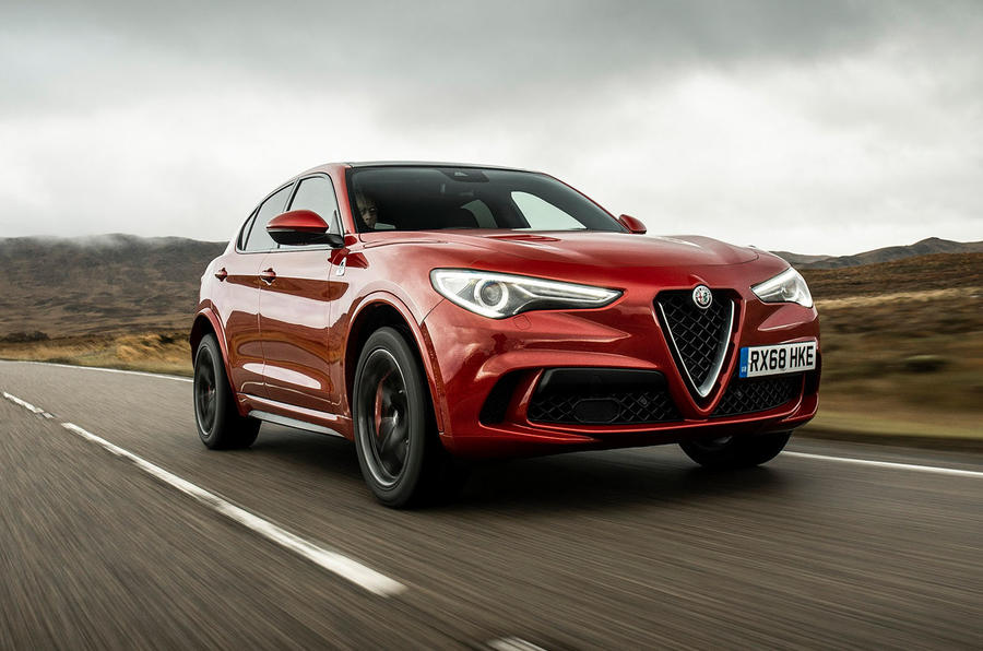 Alfa Romeo Stelvio Quadrifoglio 2018 UK RHD first drive - hero front