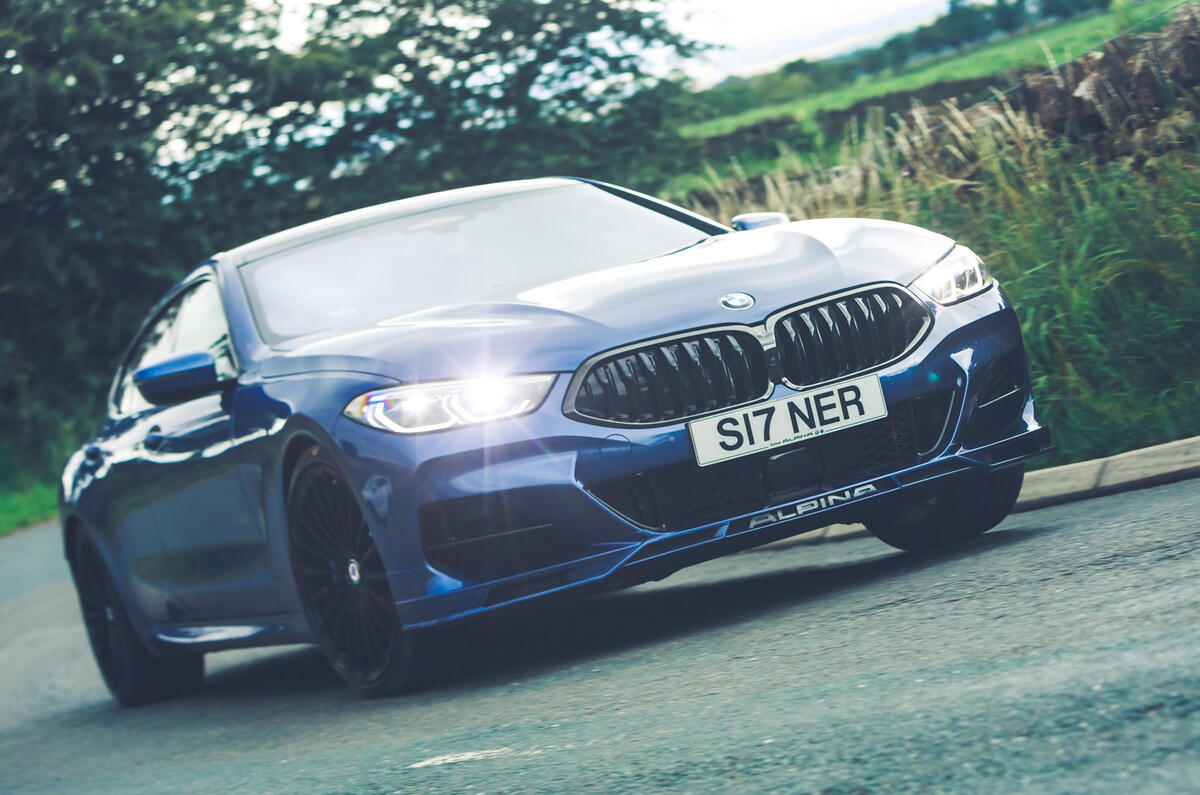 1 Alpina B8 Gran Coupe 2021 UK FD hero front