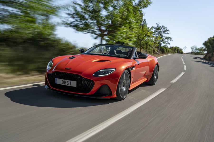 Aston Martin DBS Superleggera Volante 2019 first drive review - hero front