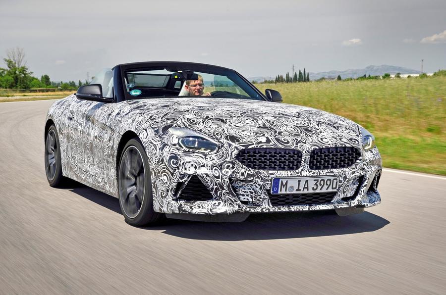 BMW Z4 prototype drive 2018 hero front