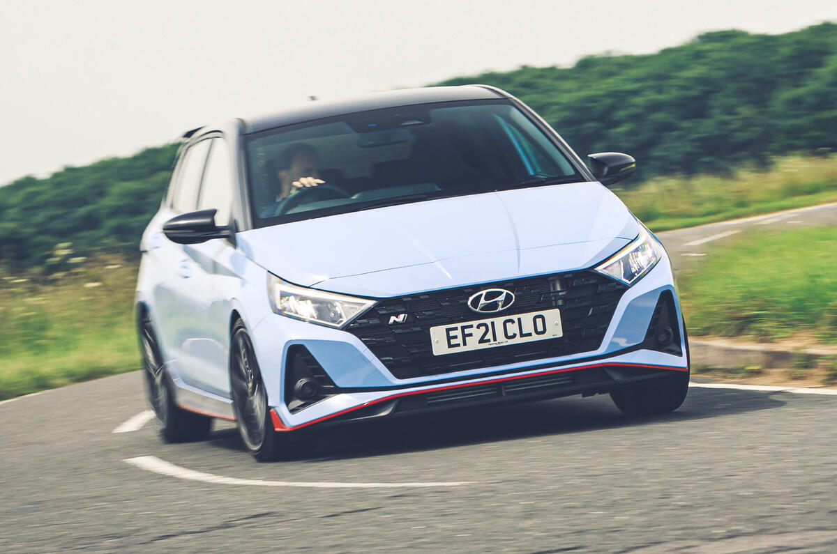 1 Hyundai i20N 2021 RHD UK FD hero front