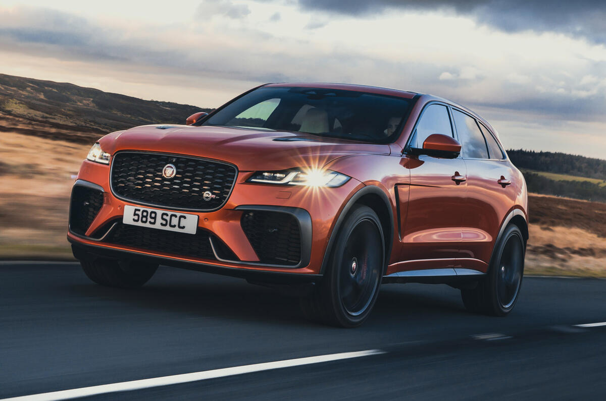 1 Jaguar F Pace SVR 2021 UK first drive review hero front