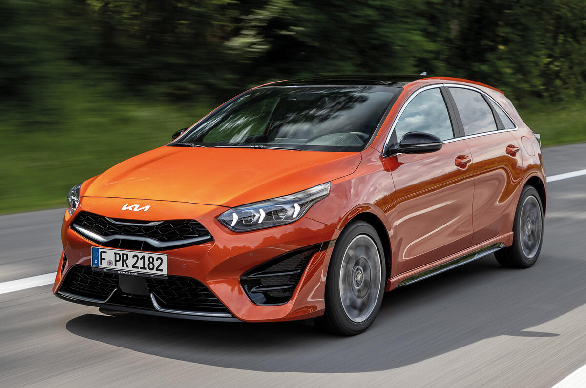 1 Kia Ceed GT Line 2021 facelift first drive tracking front