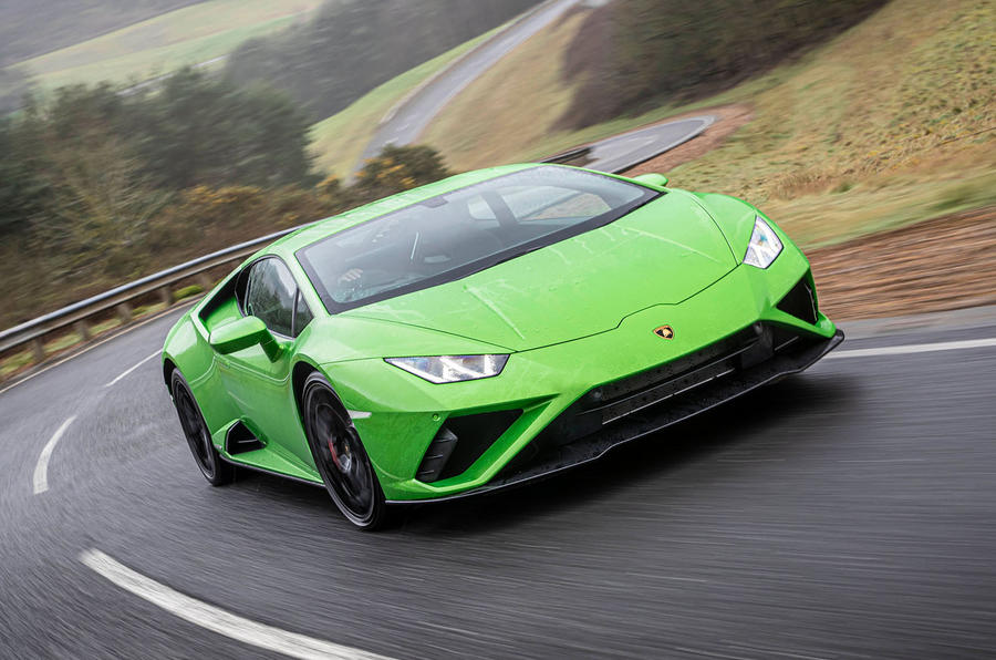 Lamborghini Huracan EVO RWD 2020 UK first drive review - hero front