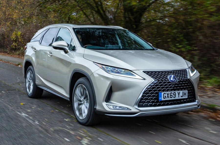 1 Lexus RX 450h L 2021 UK FD hero front