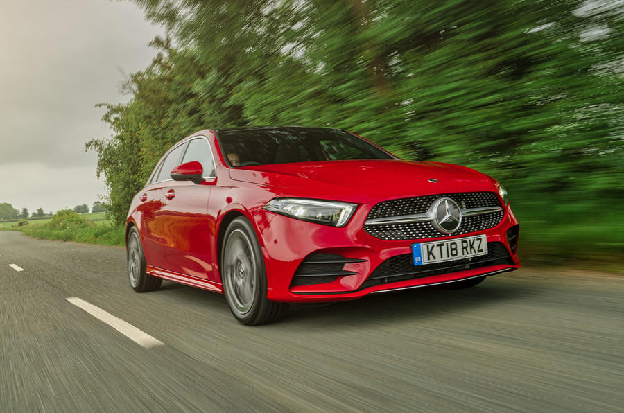 Mercedes-Benz A-Class A250 2018 UK review hero front