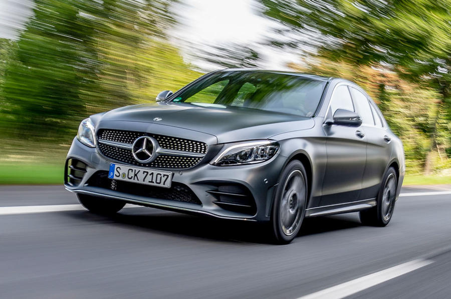 Mercedes-Benz C-Class C200 AMG Line 2018 UK review hero front