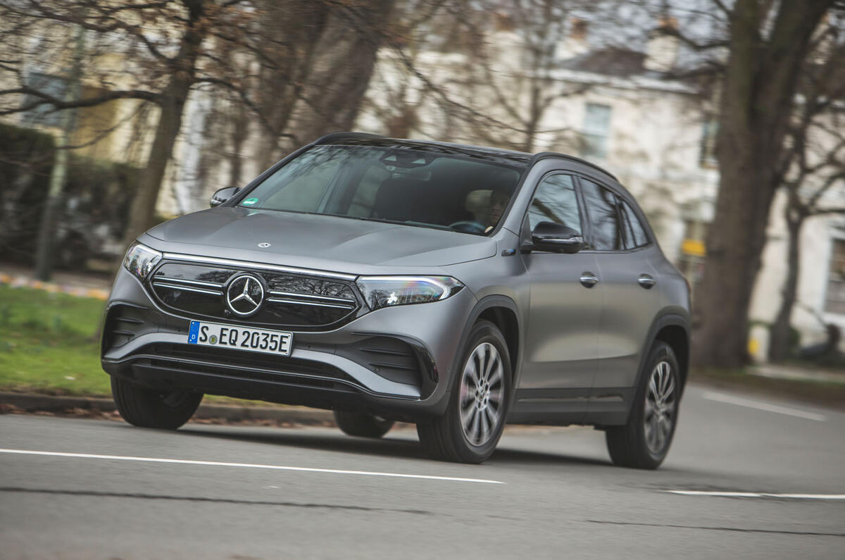 1 Mercedes Benz EQA 2021 UK first drive review hero front