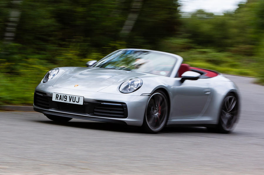 Porsche 911 Carrera 4S Cabriolet 2019 UK first drive review - hero front