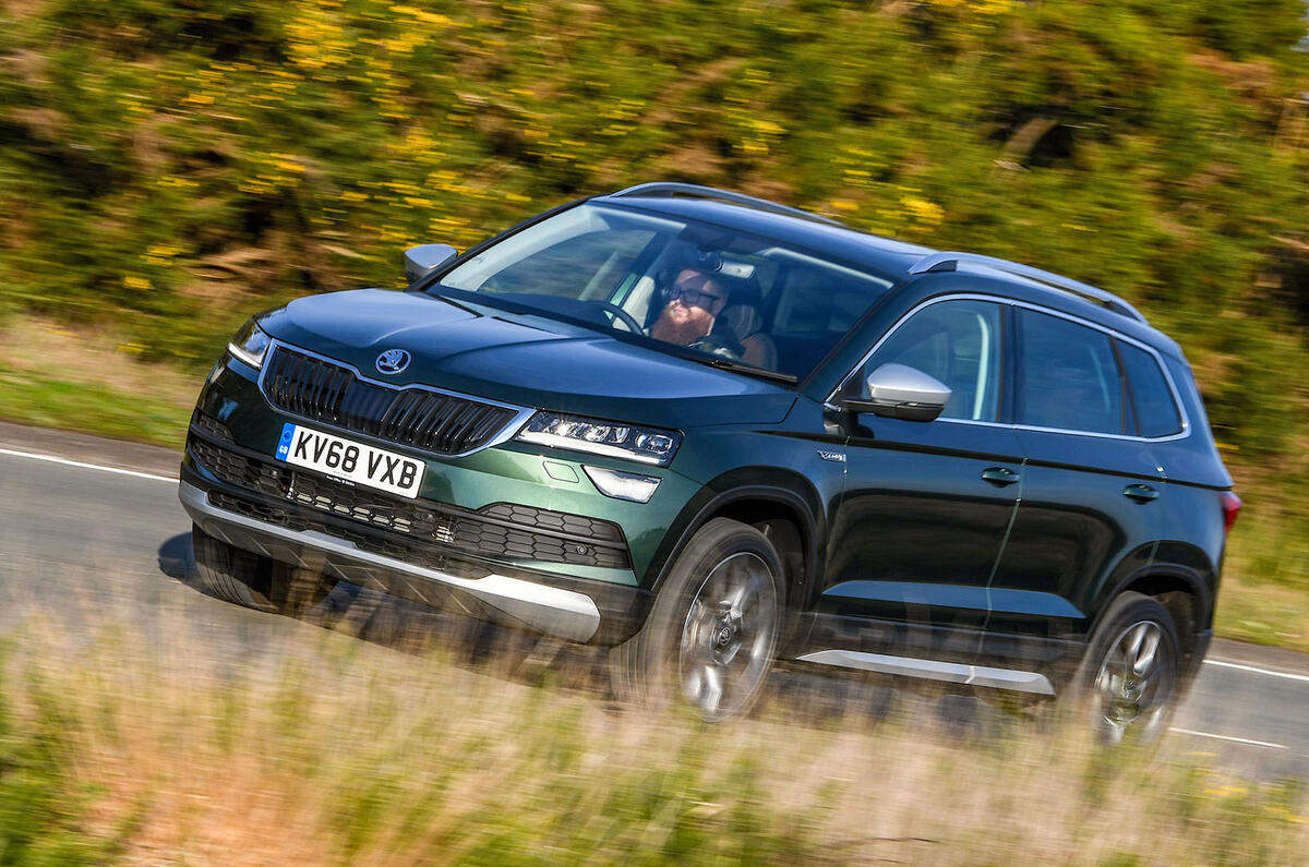 Skoda Karoq Scout 2019 first drive review - hero front