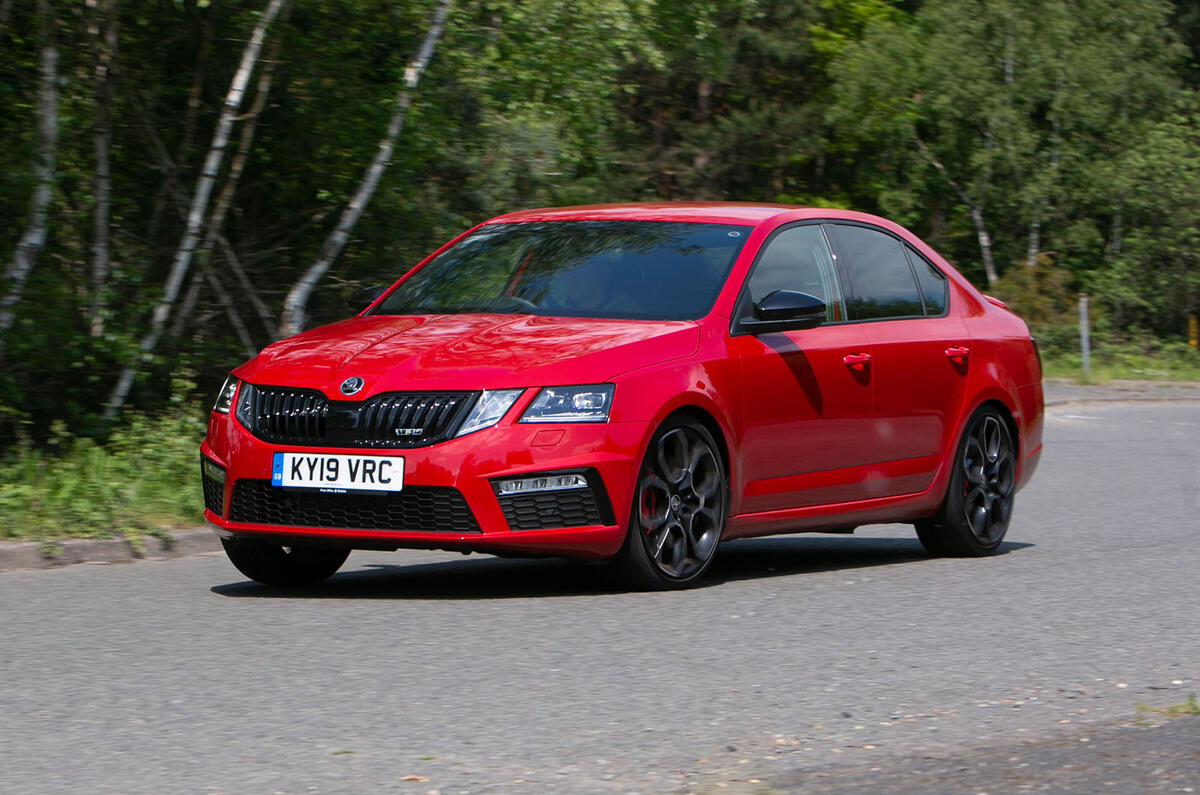 Skoda Octavia vRS Challenge 2019 UK first drive review - hero front