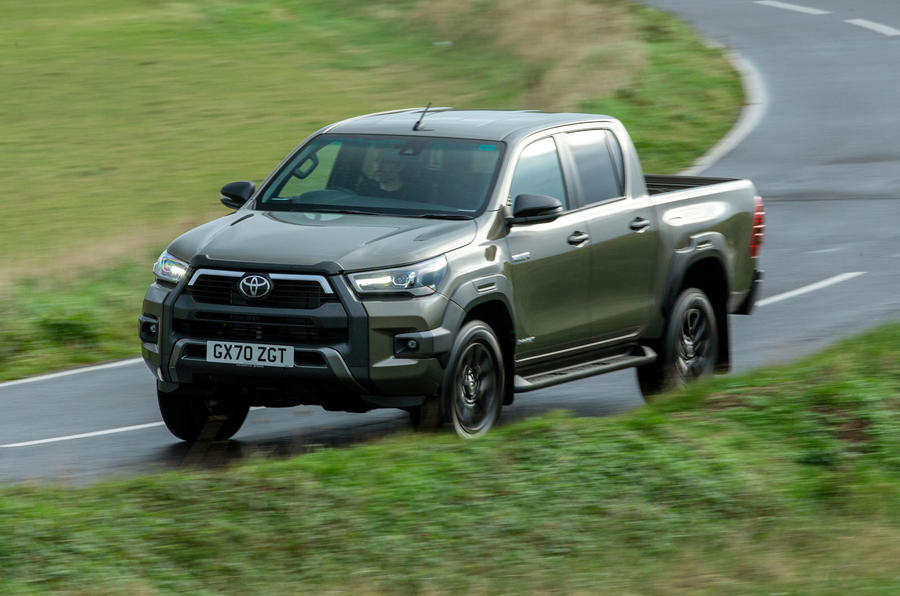 Toyota Hilux Invincible X 2020 UK first drive review - hero front