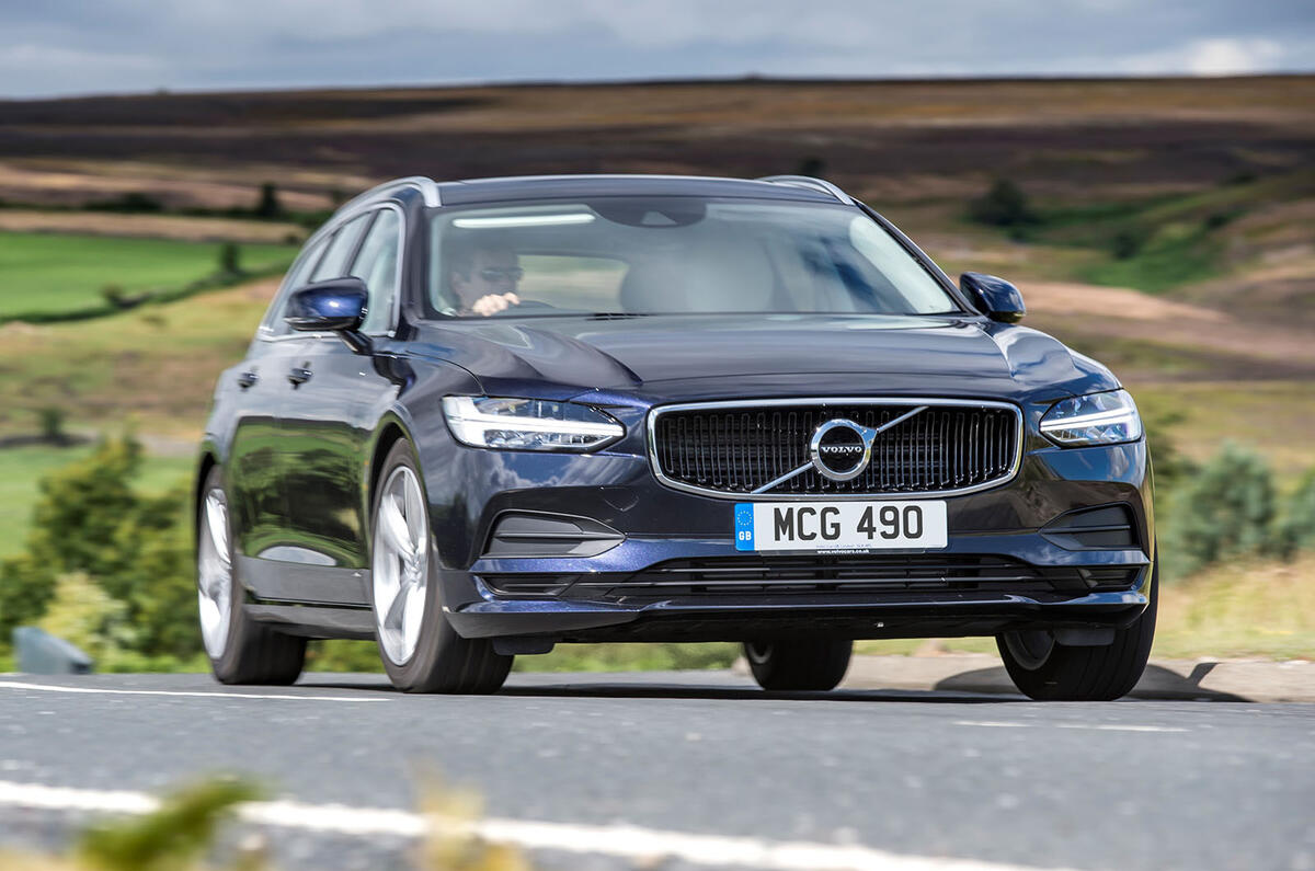 Volvo V90 R-Design Pro 2018 UK first drive review - hero front