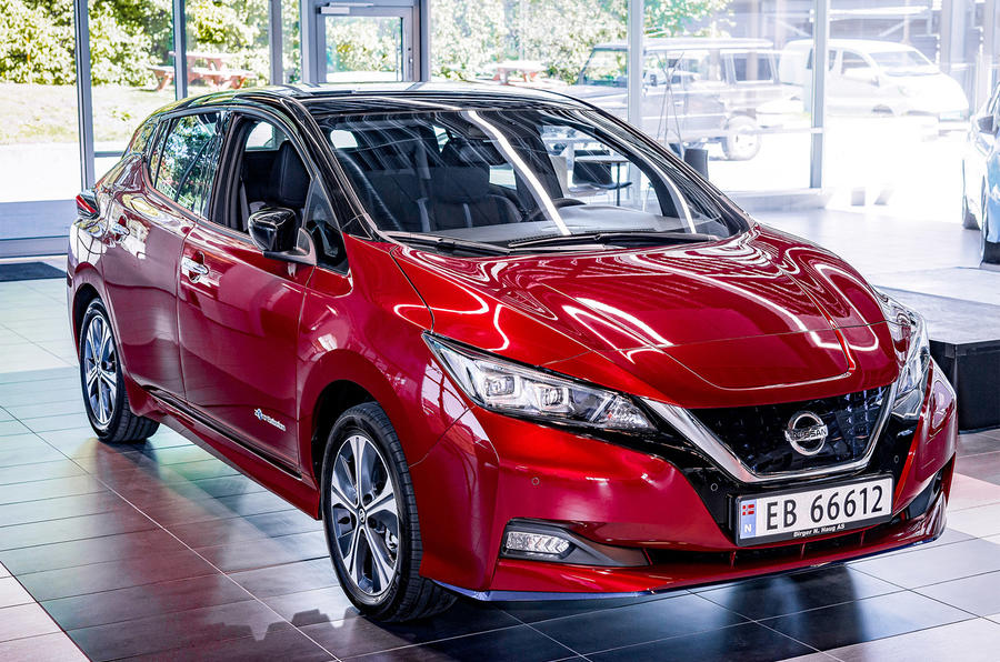 Nissan Leaf being produced