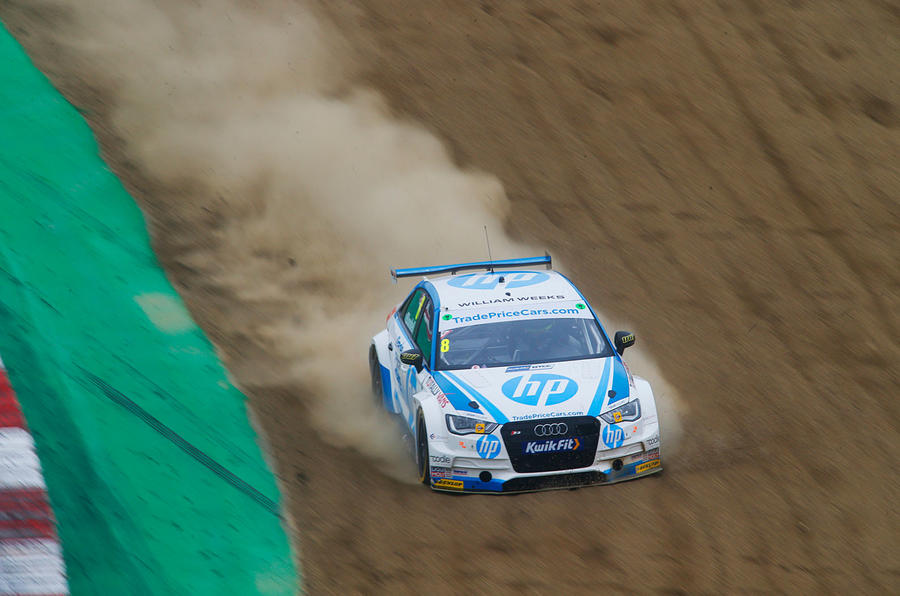 Mark Blundell's Audi S3 off-track at BTCC Round 1