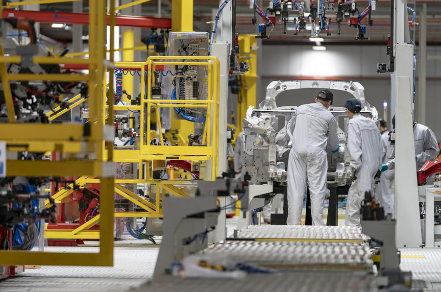 Aston Martin St Athan production line