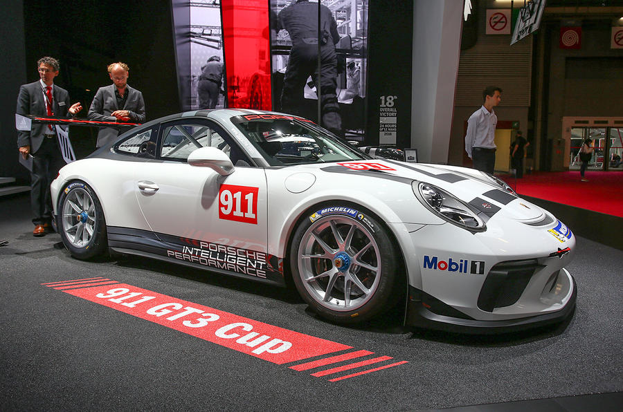 2017 Porsche 911 GT3 Cup racer launched in Paris