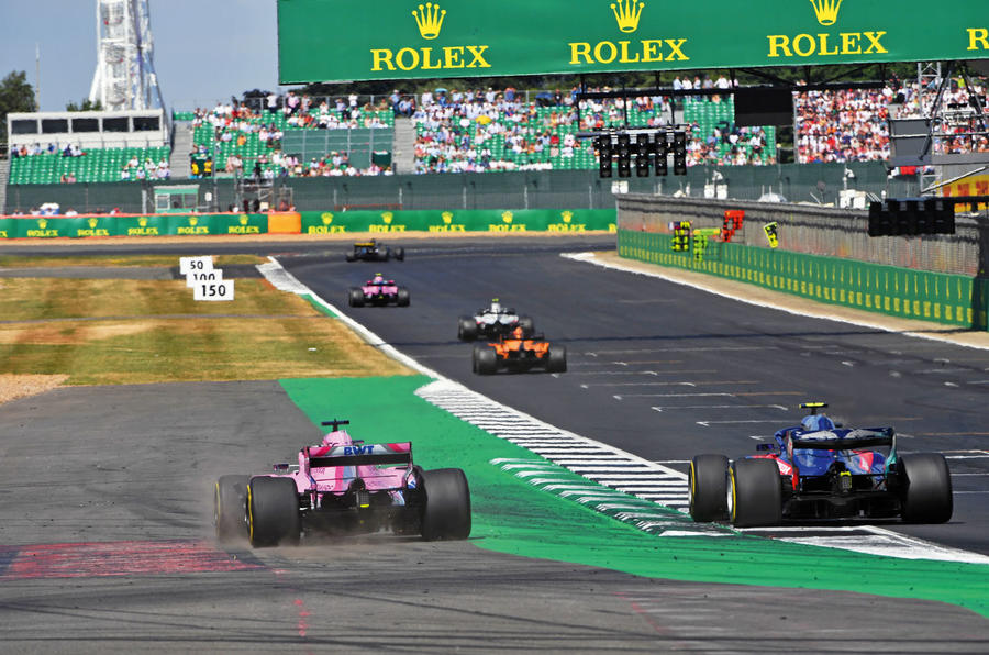 New Tarmac at Silverstone for 2019 - action shot