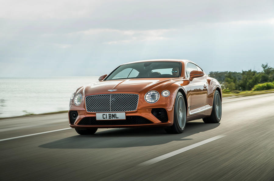 Bentley Continental GT V8 2019 official press - front