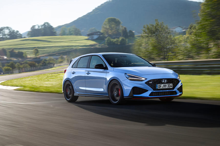 Hyundai i30 N 2020 facelift official images - track front