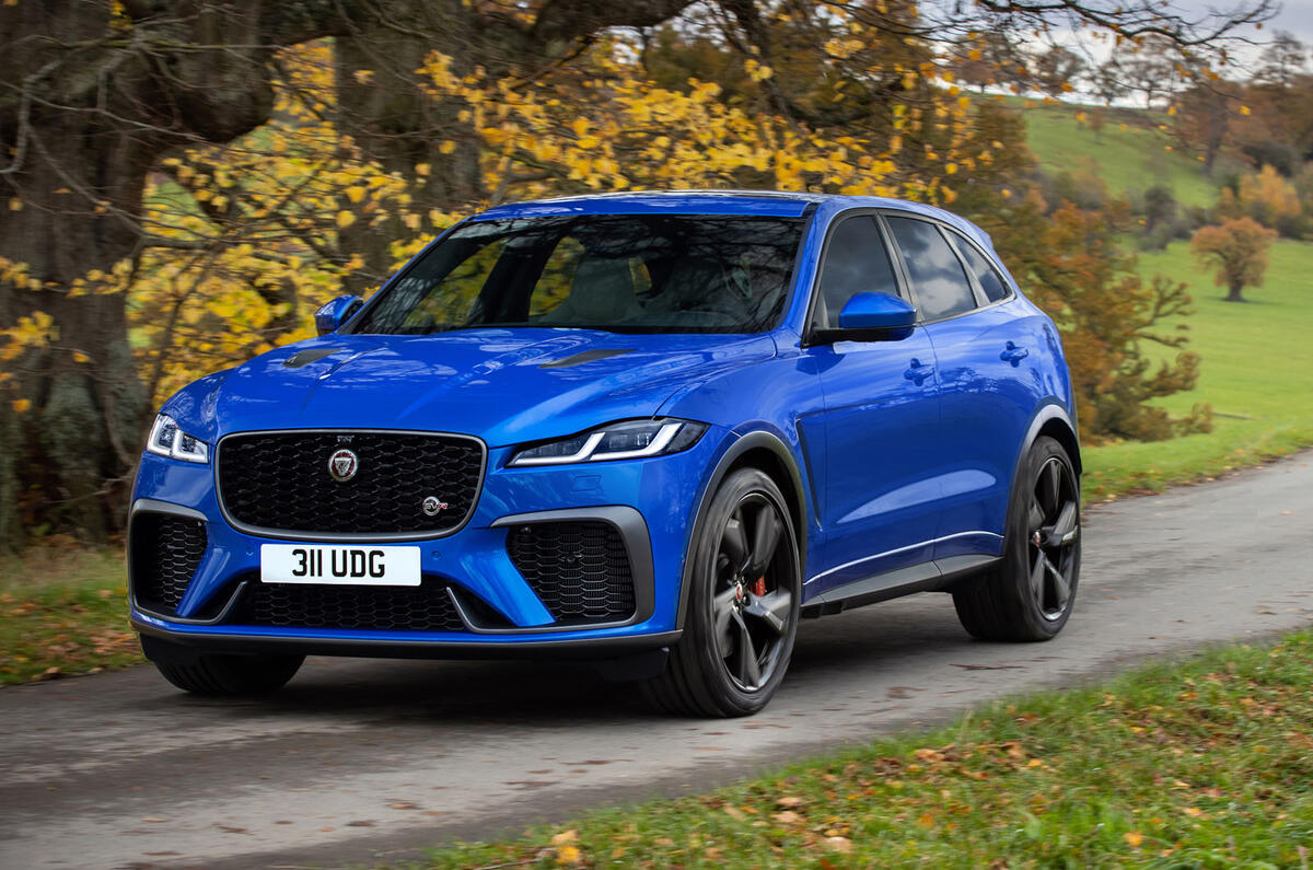 Jaguar F-Pace SVR MY2021 official reveal - hero front