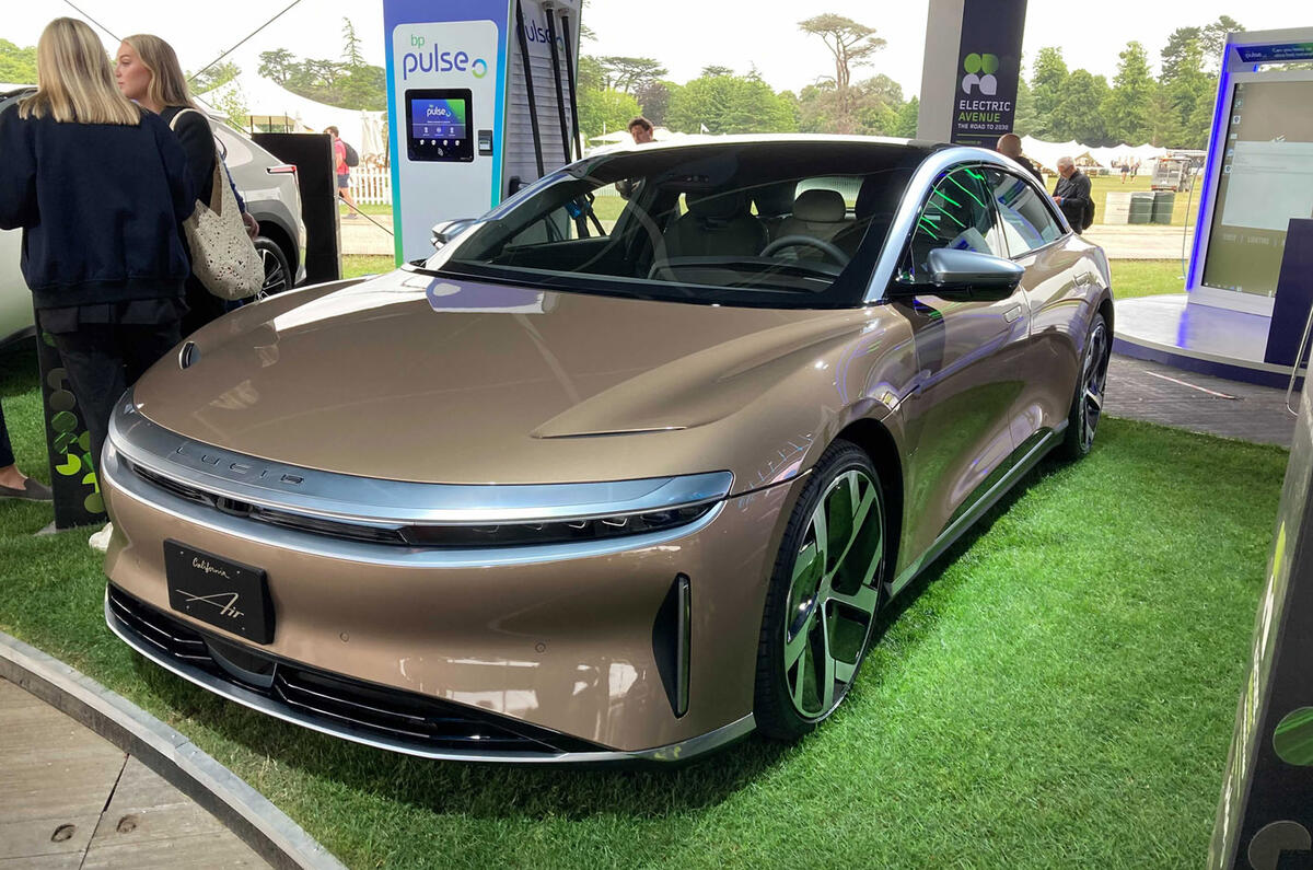 99 lucid air front quarter goodwood festival of speed