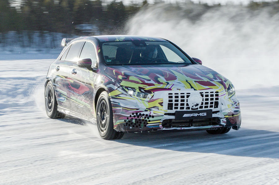 Mercedes-AMG A45 2019 prototype ride - hero front