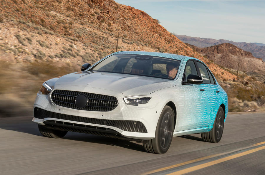 Mercedes-Benz E-Class 2020 prototype ride - tracking front