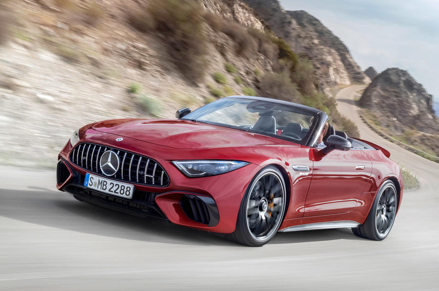 99 Mercedes SL 63 2021 official reveal images lead