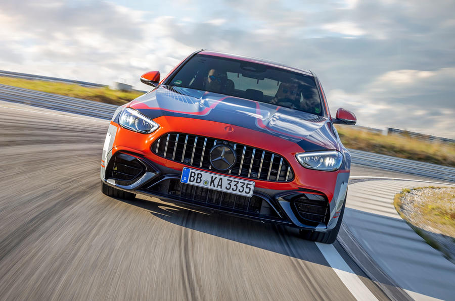 AMG C63 E proto front