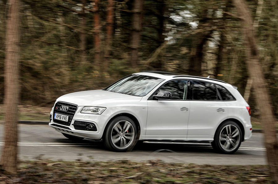 Audi SQ5 Plus 2016 UK review hero front